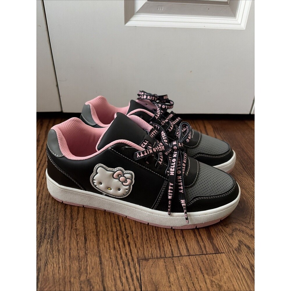 Hello Kitty Women's Black Casual Court Sneakers by Sanrio LIMITED EDITION Size 9